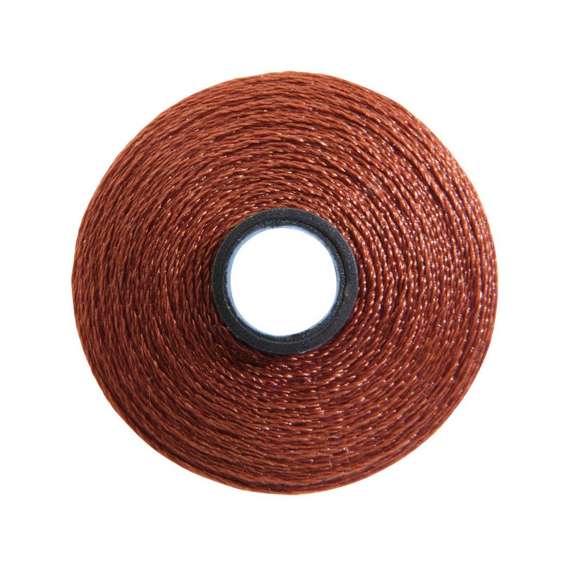 Magna-Glide Delight pre-wound bobbin, Size M, in Mahogany (#20160), Jar of 10 by Fil-Tec