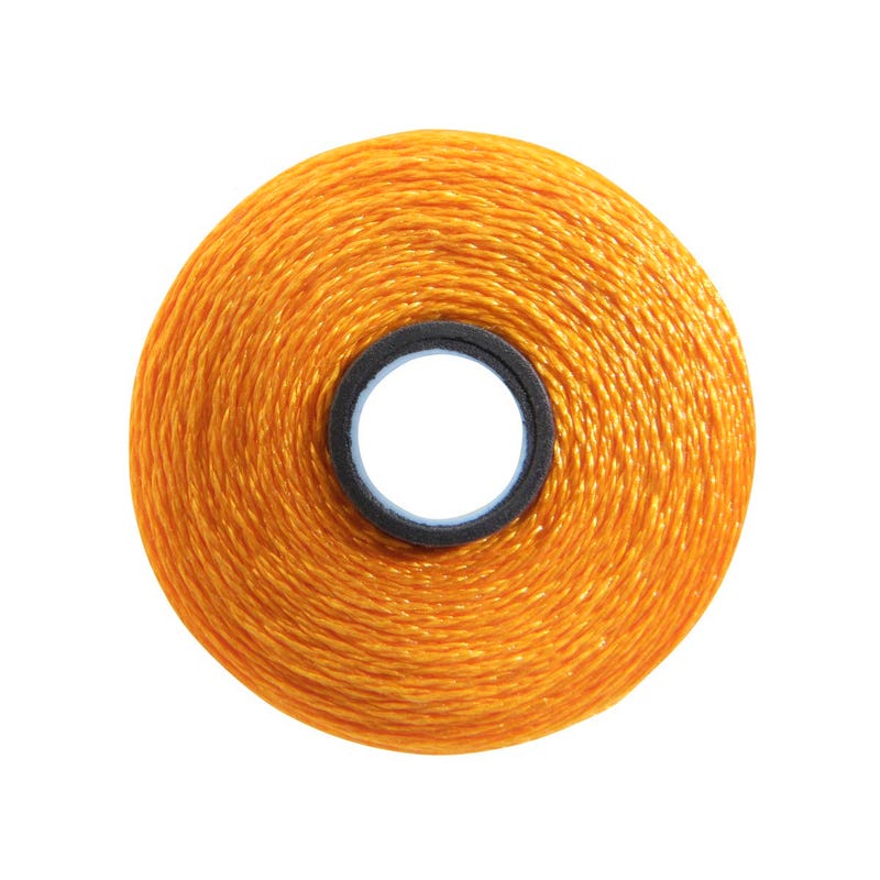 Magna-Glide Delight pre-wound bobbin, Size M, in Marigold (#80130), Jar of 10 by Fil-Tec