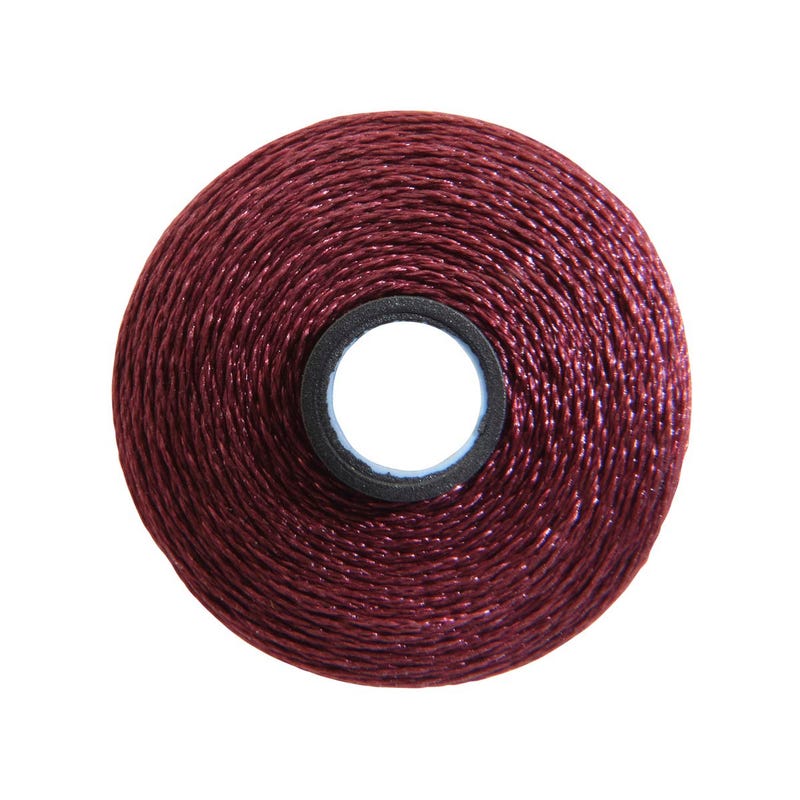 Magna-Glide Delight pre-wound bobbin, Size M, in Maroon (#70209), Jar of 10 by Fil-Tec