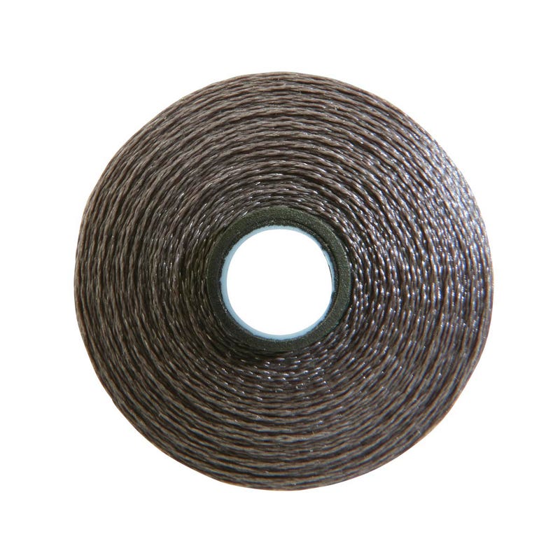 Magna-Glide Delight pre-wound bobbin, Size M, in Medium Grey (#10424), Jar of 10 by Fil-Tec