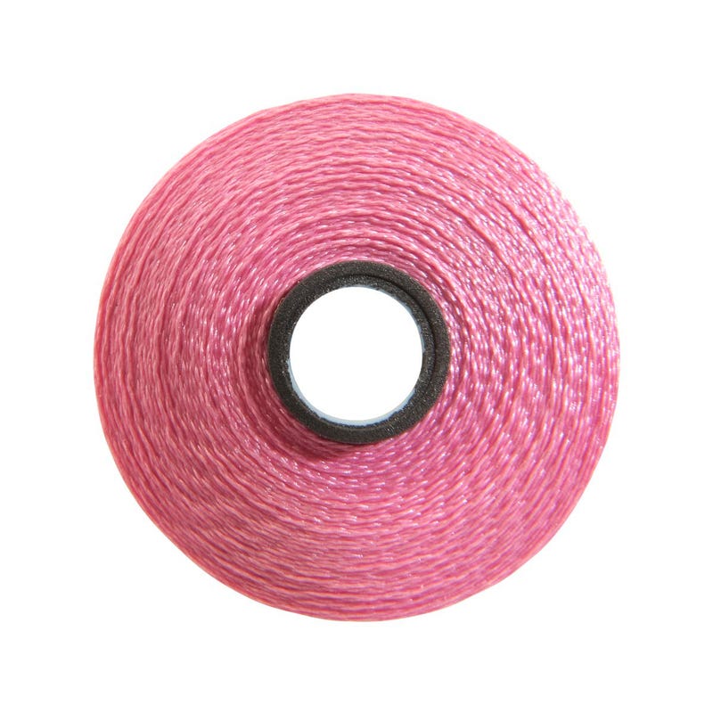 Magna-Glide Delight pre-wound bobbin, Size M, in Pink (#70189), Jar of 10 by Fil-Tec
