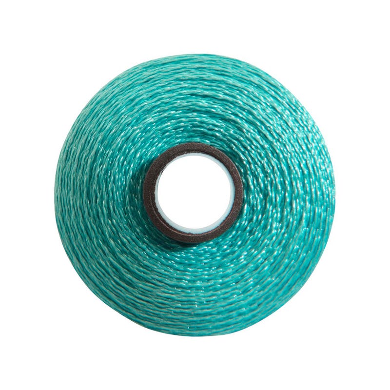 Magna-Glide Delight pre-wound bobbin, Size M, in Robin Egg (#30632), Jar of 10 by Fil-Tec