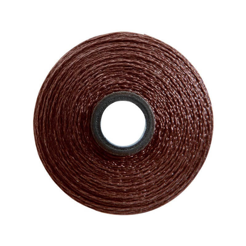 Magna-Glide Delight pre-wound bobbin, Size M, in Rust Brown (#20478), Jar of 10 by Fil-Tec
