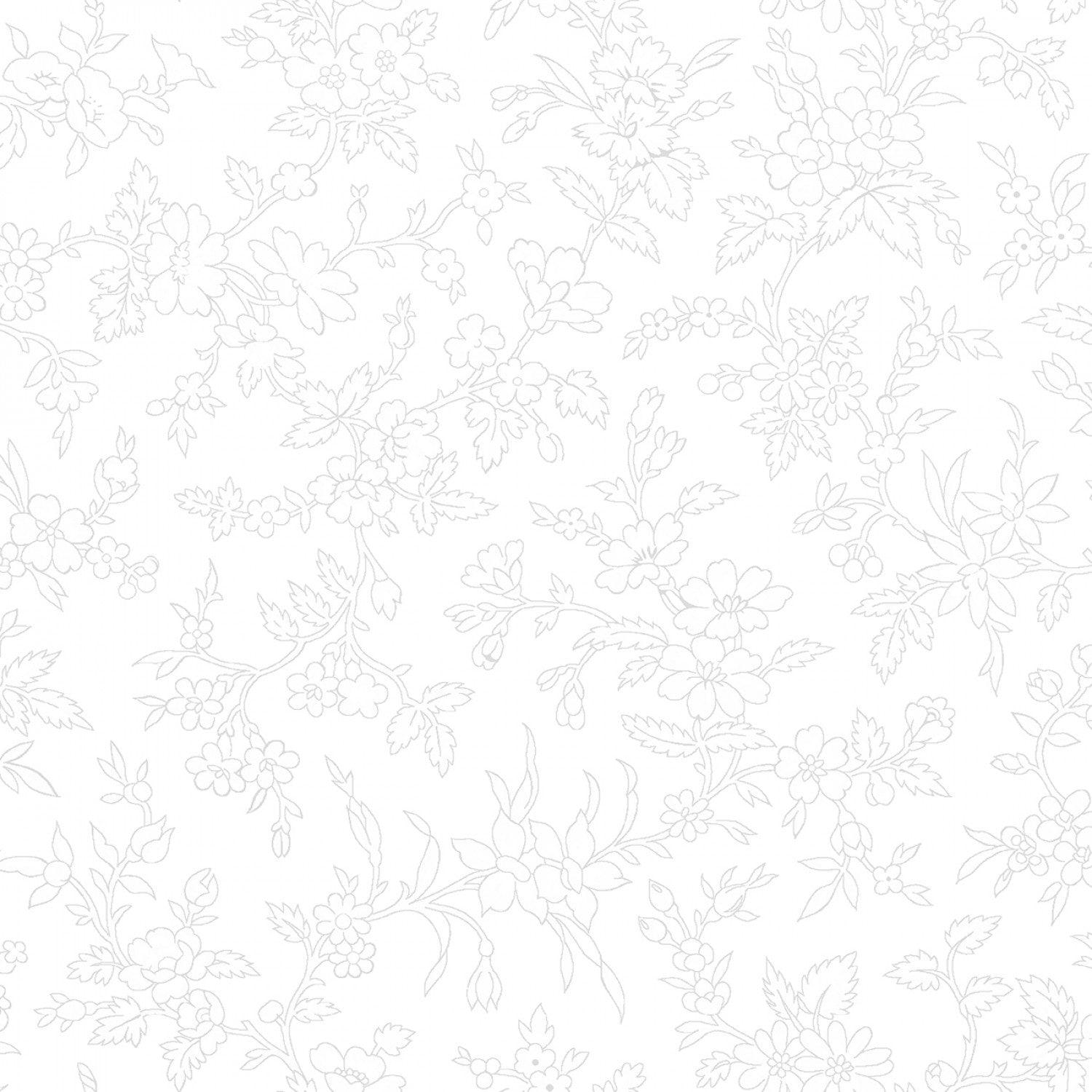 Queen Anne's Lace - White on White - 44" Wide - Kimberbell Basics - Kawartha Quilting and Sewing LTD.