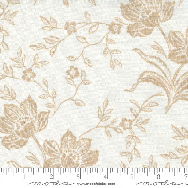 Fresh Fig Favourites - Ivory Linen Flowers - 44" Wide - Moda - Kawartha Quilting and Sewing LTD.