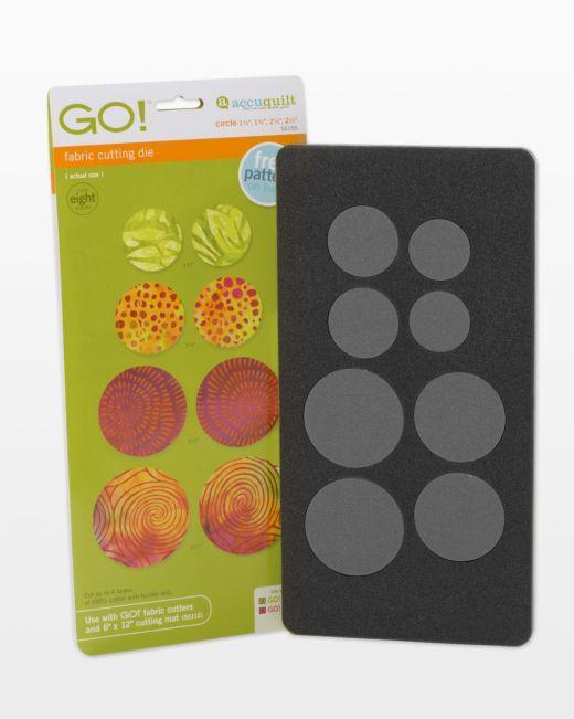 GO! Circle - 1 1/2", 1 3/4", 2 1/4", 2 1/2" Die - Kawartha Quilting and Sewing LTD.