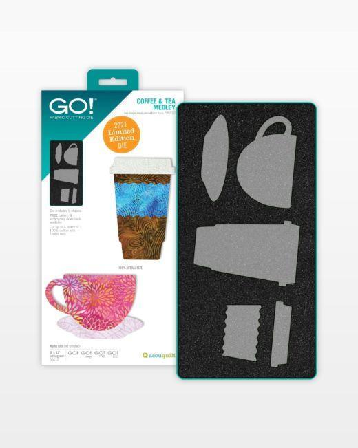 GO! Coffee & Tea Medley Limited Edition Die - Kawartha Quilting and Sewing LTD.