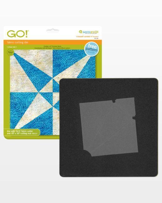GO! Crossed Canoes - 9" Finished Die - Kawartha Quilting and Sewing LTD.