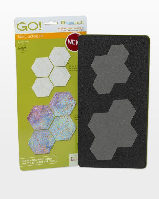 GO! English Paper Piecing Hexagon - 1" Finished Sides Die - Kawartha Quilting and Sewing LTD.