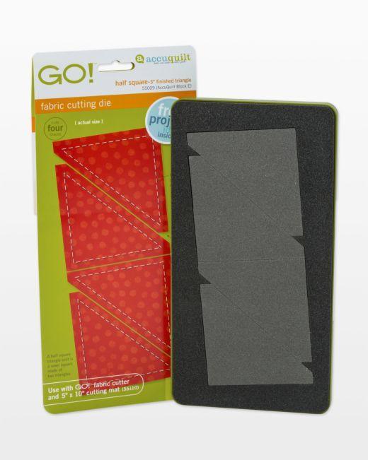 GO! Half Square Triangle - 3" Finished Square Die - Kawartha Quilting and Sewing LTD.