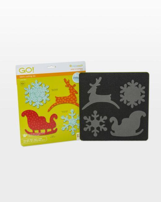 GO! Sleigh & Snowflakes Die - Kawartha Quilting and Sewing LTD.