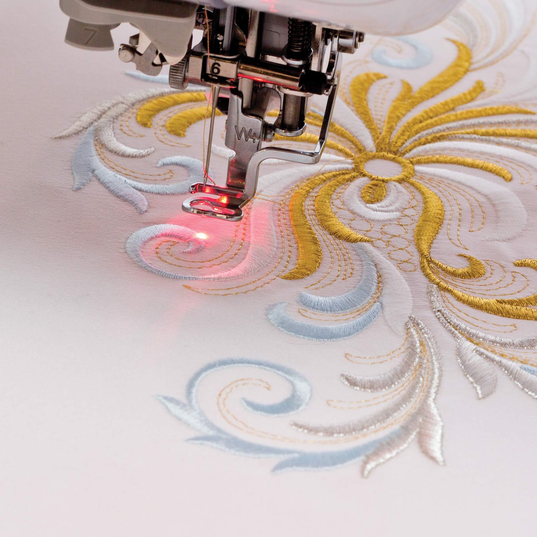 Droplight Embroidery Foot with LED Pointer - SA197C - Brother - Kawartha Quilting and Sewing LTD.