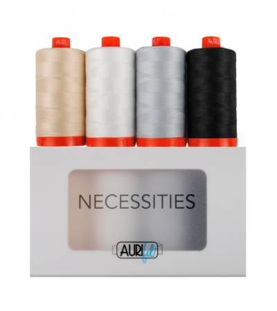 Necessities Collection, Aurifil, 1300m, Package of 4 - Kawartha Quilting and Sewing LTD.