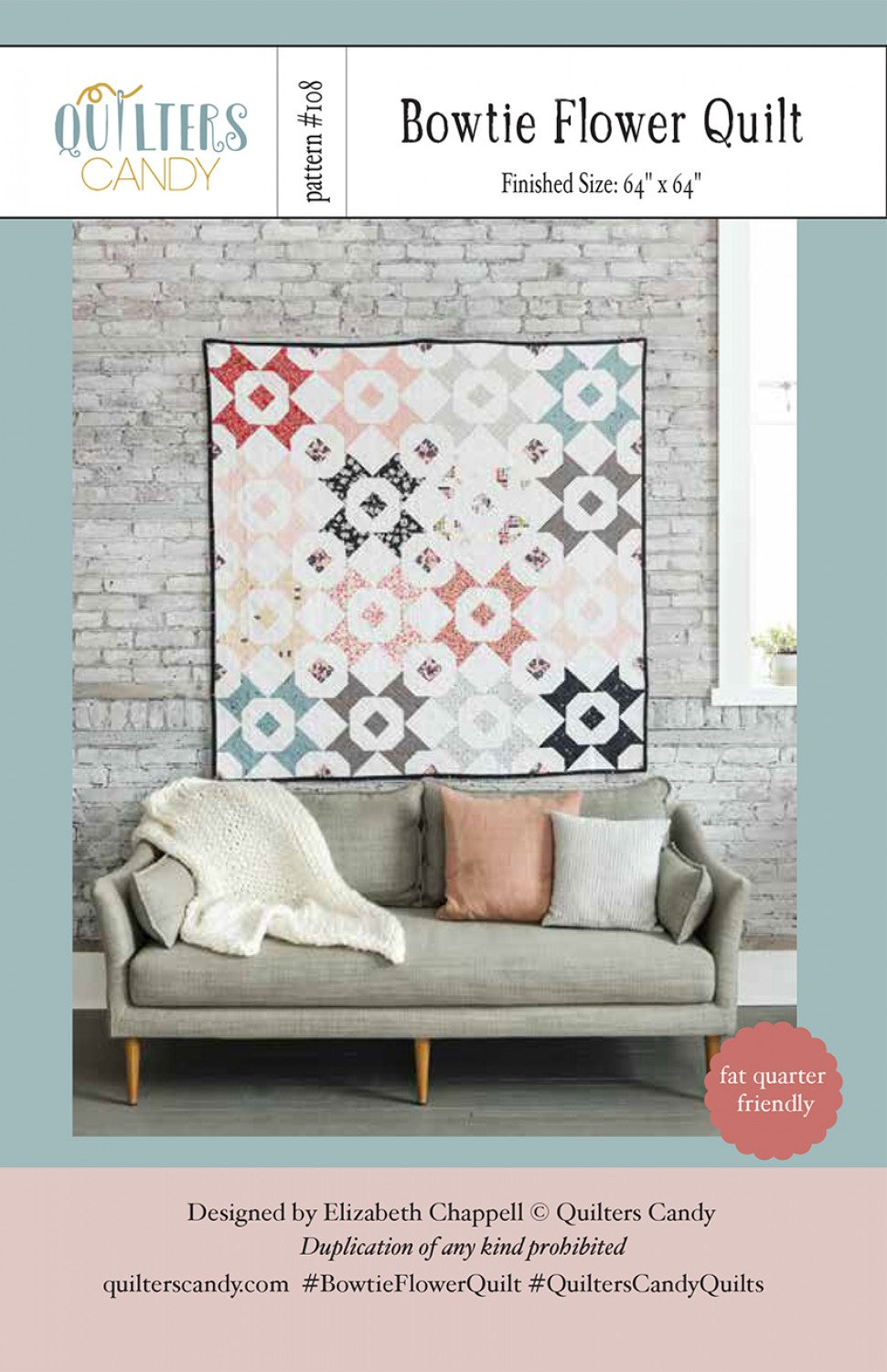 Bowtie Flowers - Quilt Pattern - Quilters Candy