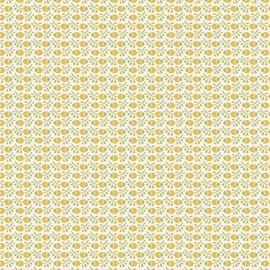 Fleur Nouveau - Rosehip Yellow  - 44" Wide - Andover Fabrics