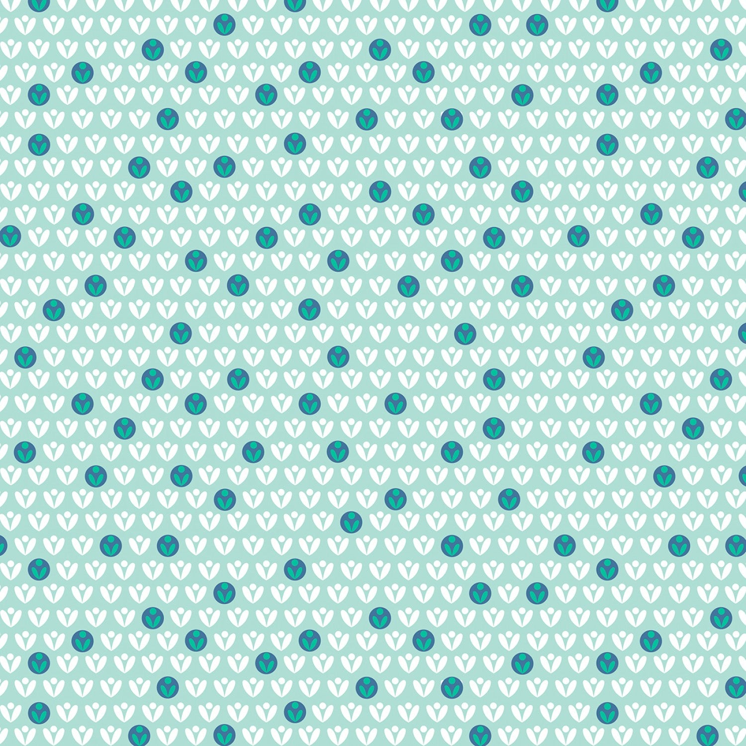 Windsong Meadows - Mint Lavender Field  - 44" Wide - Wilmington