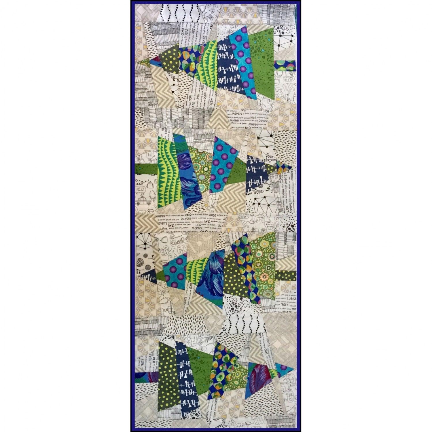Crazy Christmas Trees - Runner Pattern - Cut Loose Press - Kawartha Quilting and Sewing LTD.