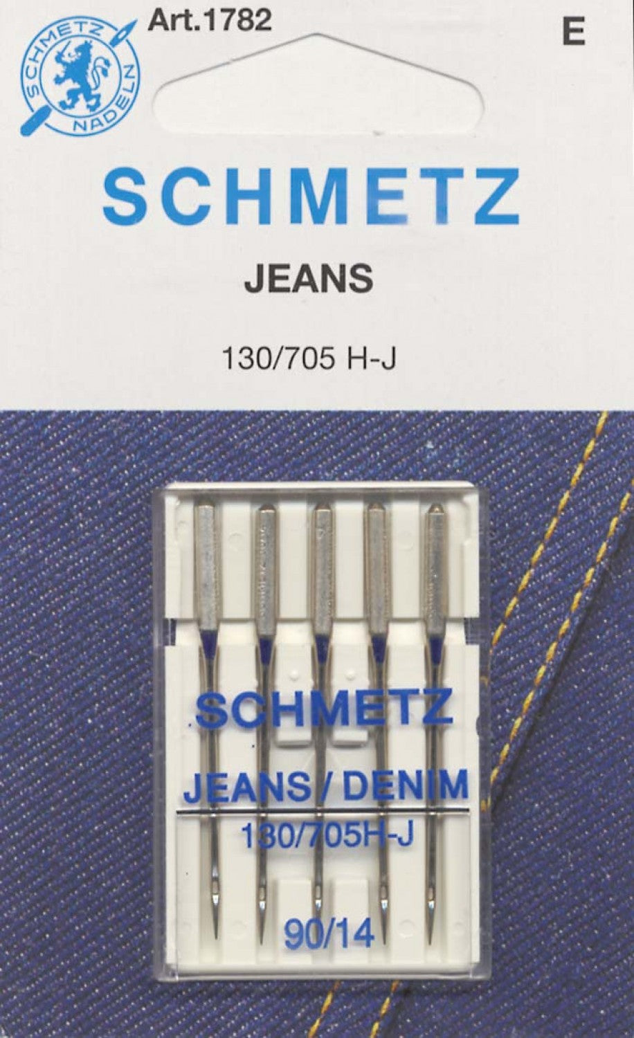 Schmetz Denim Needle - 90/14 - 1 Package of 5 Needles