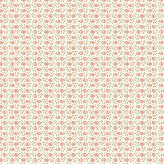 Fleur Nouveau - Rosehip Light Orange  - 44" Wide - Andover Fabrics