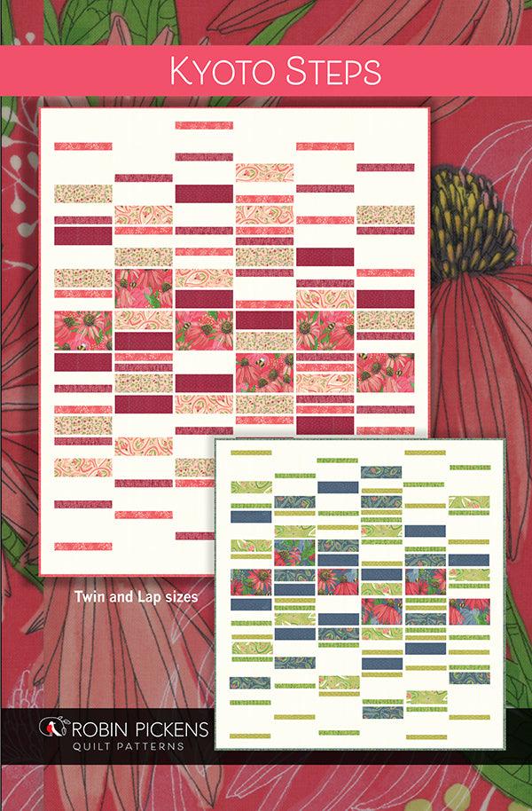 Kyoto Steps by Robin Pickens - Quilt Pattern - Moda - Kawartha Quilting and Sewing LTD.