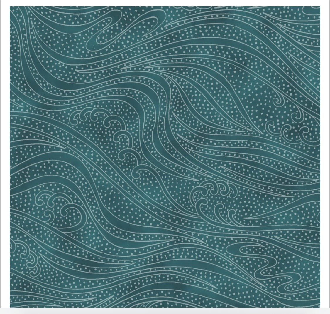 Color Movement - Teal - 44" Wide - In The Beginning