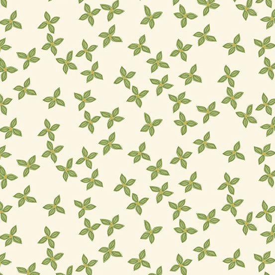 Bird Humbug - Poinsettia Foliage - 44" Wide - Andover Fabrics