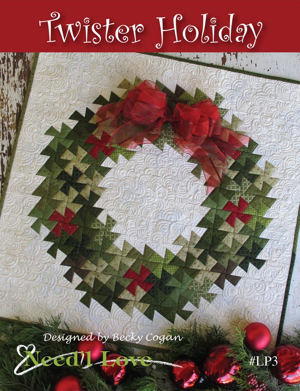 Twister Holiday - Quilt Pattern - Need'L Love - Kawartha Quilting and Sewing LTD.