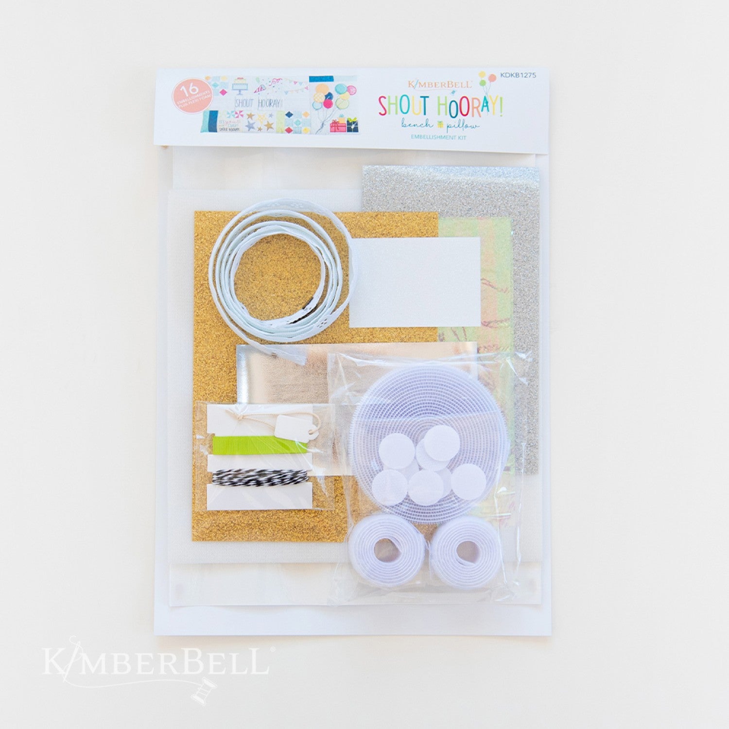 Shout Hooray! Bench Pillow - Embellishment Kit - Kimberbell