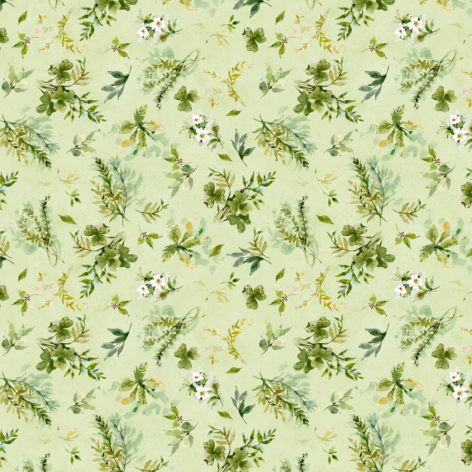 Among the Branches - Green Foilage Allover - 44" Wide - Wilmington