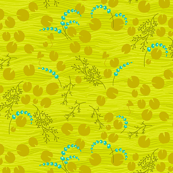 Thicket by Allison Glass - Pond Green Apple - 44" Wide - Andover Fabrics