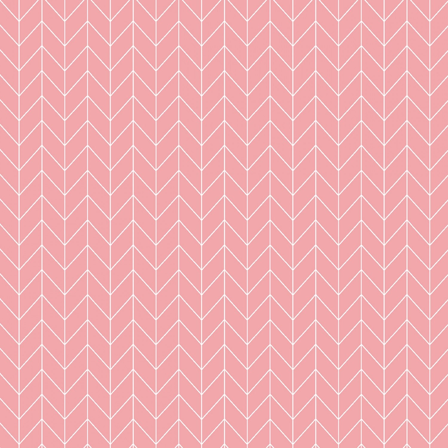Vintage Flora - Pink Chevron - 44" Wide - Maywood Studio