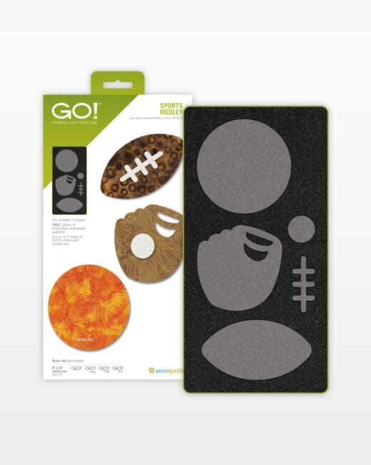 GO! Sports Medley Die - Kawartha Quilting and Sewing LTD.
