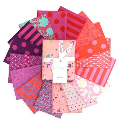 Flamingo - Tula Pink True Colors - Fat Quarter Bundle - 16 Pieces - FreeSpirit Fabrics - Kawartha Quilting and Sewing LTD.