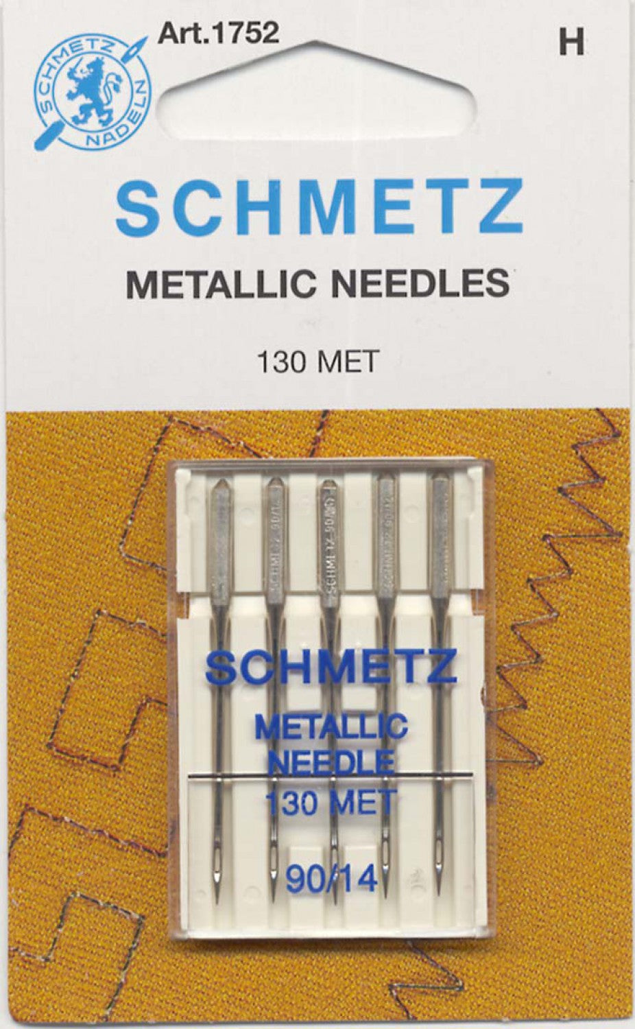 Schmetz Metallic Needle - Size 90/14 - 1 Package of 5 Needles