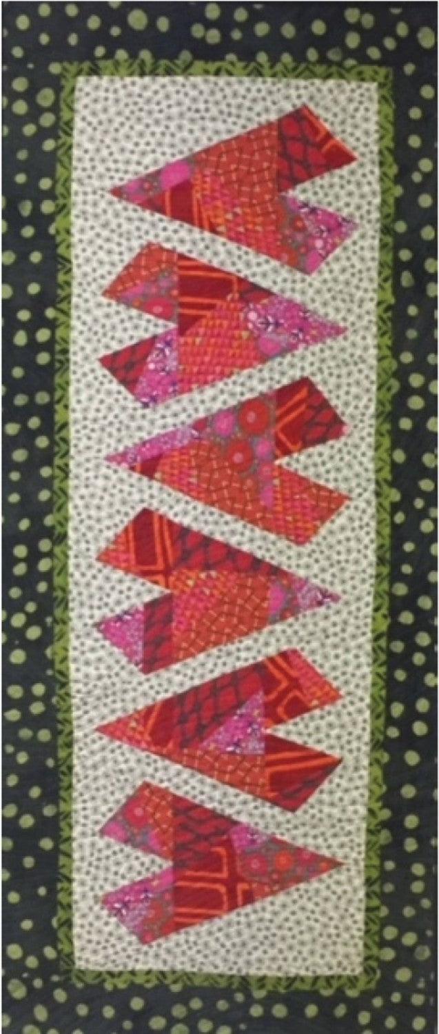 Crazy Hearts - Runner Pattern - Cut Loose Press - Kawartha Quilting and Sewing LTD.