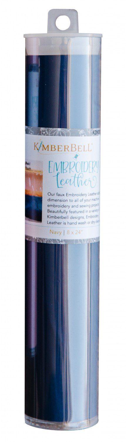 Embroidery Leather - Navy - 8" x 24" - Kimberbell - Kawartha Quilting and Sewing LTD.