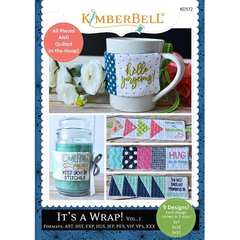 It's A Wrap - Volume 1 - Machine Embroidery CD - Kimberbell - Kawartha Quilting and Sewing LTD.