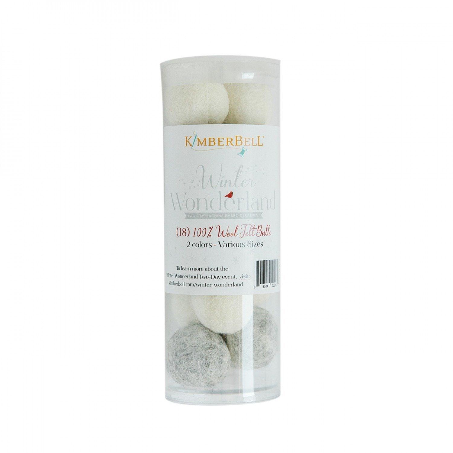 Wool Felt Balls - Winter Wonderland - Kimberbell - Kawartha Quilting and Sewing LTD.