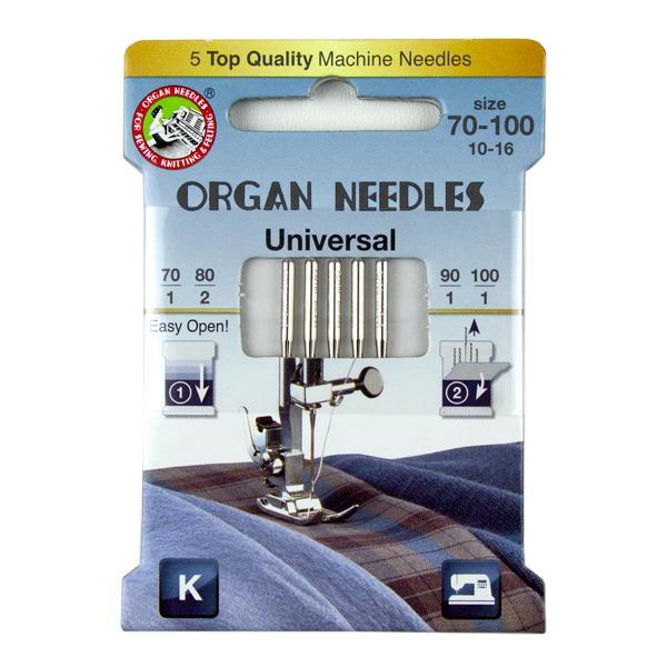 Organ Needle Universal Assorted, 5 Needle Eco Pack - Kawartha Quilting and Sewing LTD.