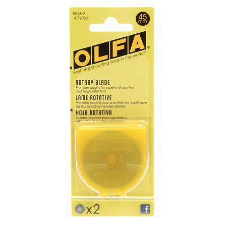 Olfa Rotary Blade - 45mm - Package of 2 - Kawartha Quilting and Sewing LTD.
