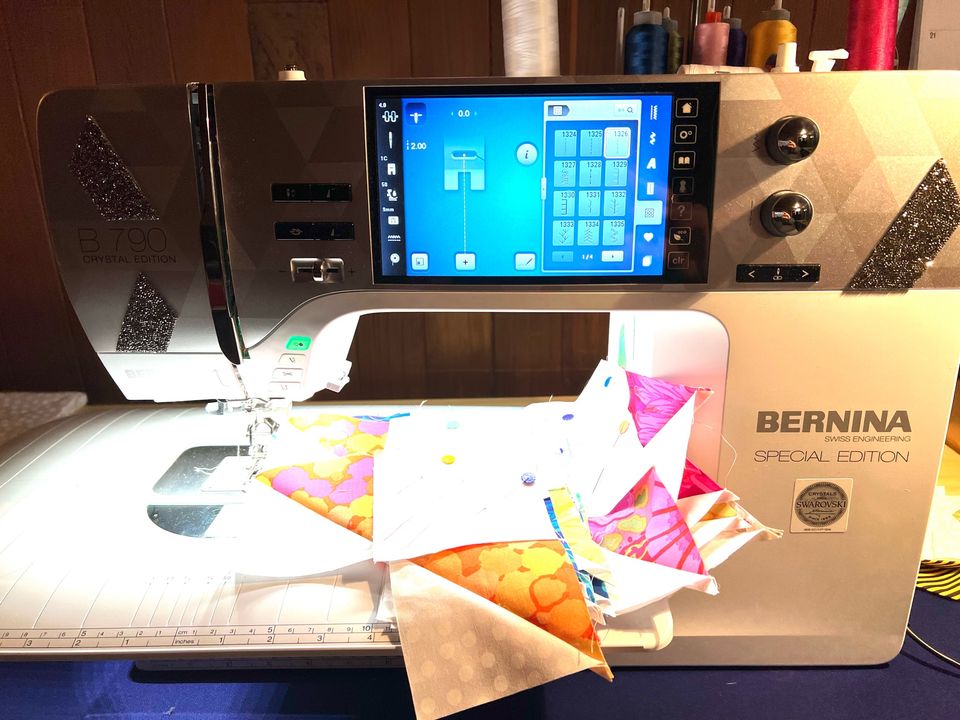Finally getting some time to work on this quilt. Love my Bernina💕. #BE