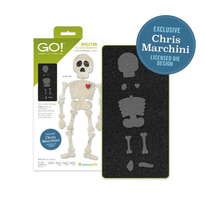 Get Spooktacularly Creative with the AccuQuilt GO! Skeleton Die