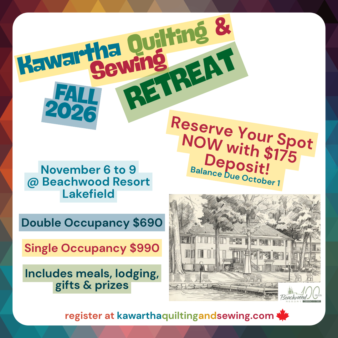 Deposit - Fall Quilting Retreat - Beachwood Resort - Single Occupancy