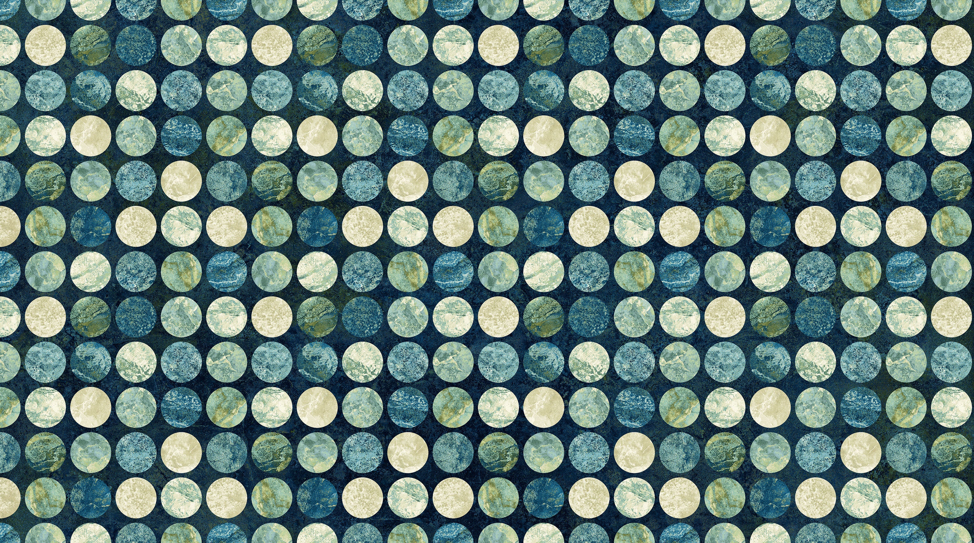 Synchronicity - Big Dots - Navy Multi - 44" Wide - Northcott