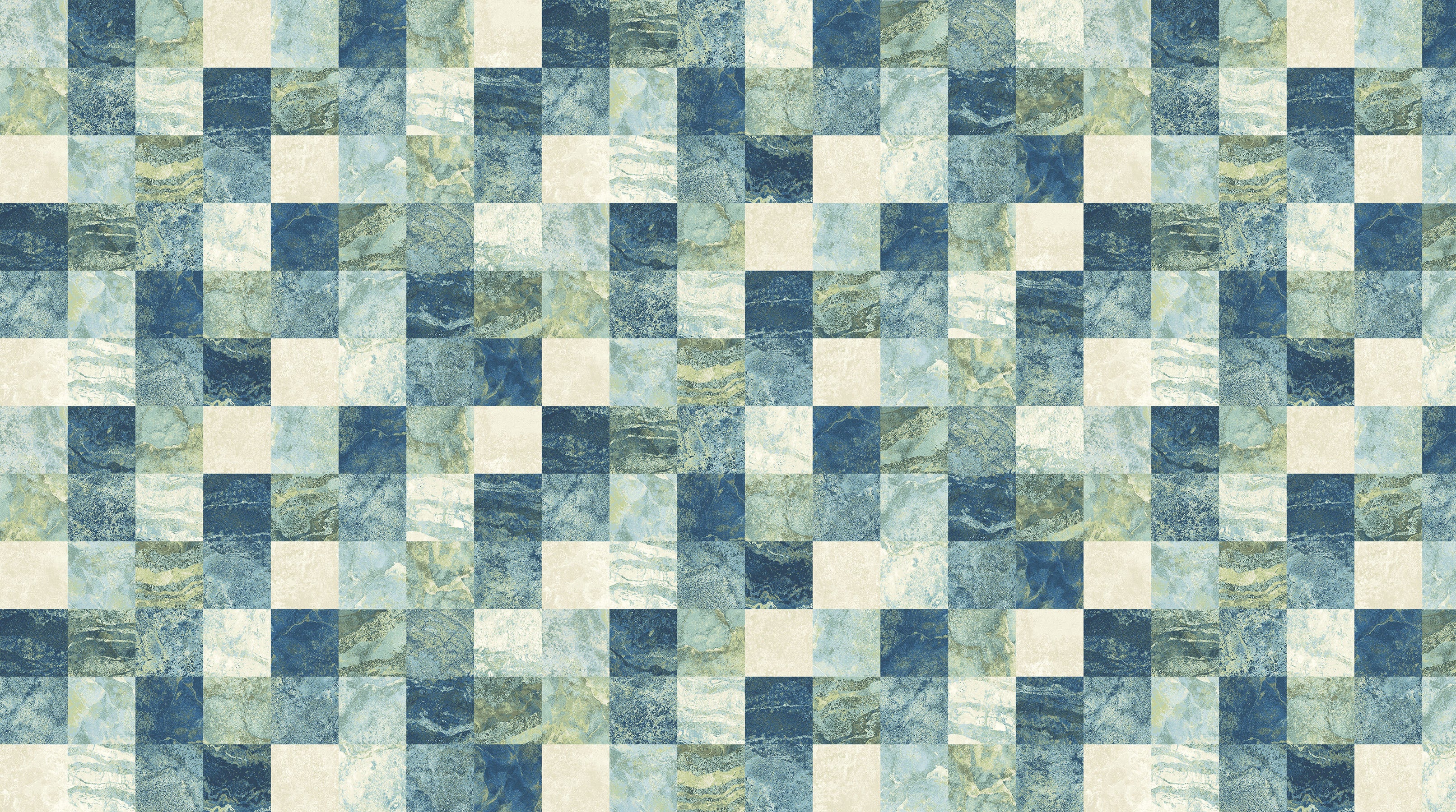 Synchronicity - Squares - Cream Multi - 44" Wide - Northcott