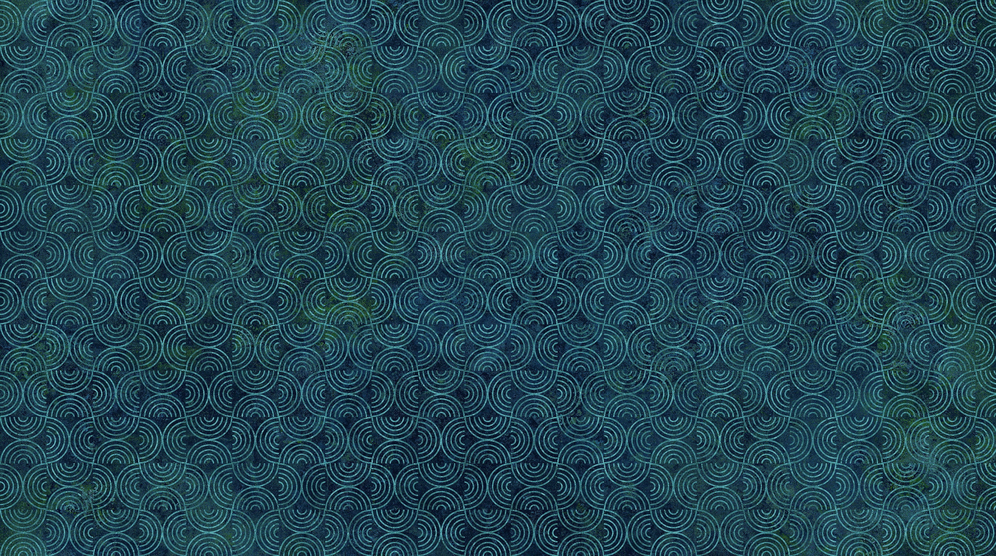 Synchronicity - Half Circle Grid - Navy Multi - 44" Wide - Northcott