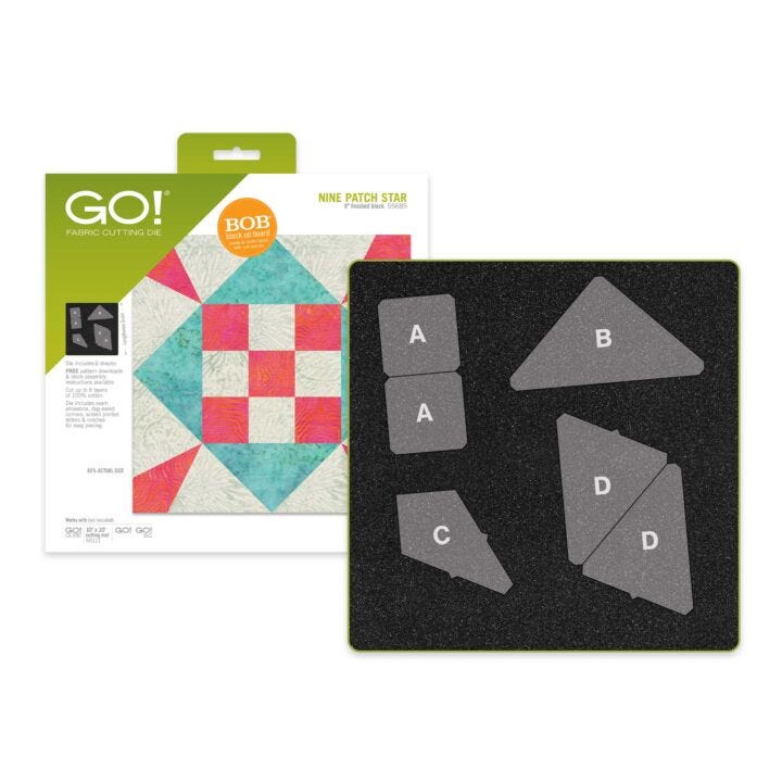 GO! Nine Patch Star-9" Finished Die (Die to Try, July 2025) (#55685)