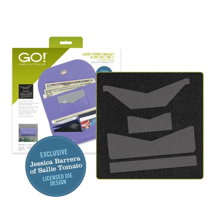 GO! Lucky Penny Wallet (2-Die Set) by Sallie Tomato (#55915)