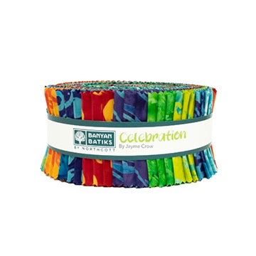 Celebration - Jelly Roll - 2 1/2" Strips - 40 Pieces - Banyan Batiks