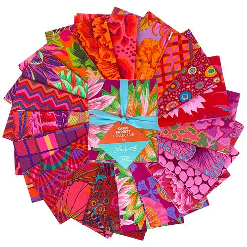 Ruby - Kaffe Fassett Classics Plus - Fat Quarter Bundle - 20 Pieces - FreeSpirit Fabrics